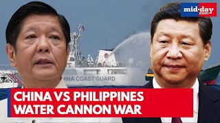 China-Philippines Clash at Scarborough Shoal | Water Cannons Fired, Tensions Explode