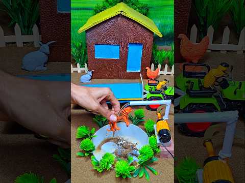 mini tractor video | mini water pump science project | diy farming machine #ytshorts #shortsfeed