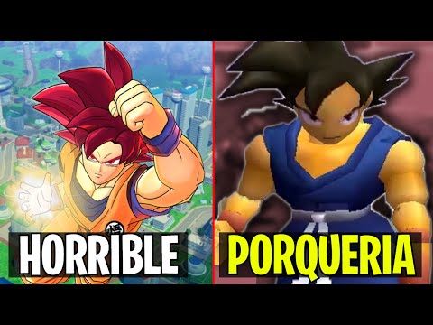 🔴LOS 5 PEORES JUEGOS DE DRAGON BALL☠️Son HORRIBLES!