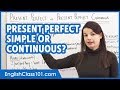 Present Perfect and Continuous Tenses