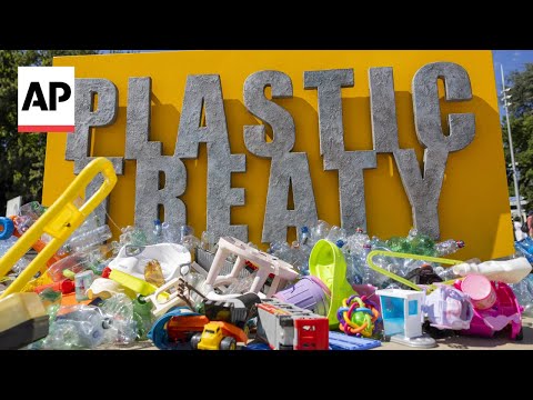 YouTube video thumbnail: Nations Meet in Geneva to Address the Plastic Pollution Crisis