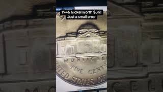 $8,280+: TINY Jefferson Nickel Error Sells For BIG Money? 1946-D/D FS-031#errorcoins #jeffersonn