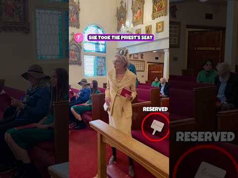 Kindness ๐ in Church: Reserved Seat Mix-Up #kindness #church #shorts