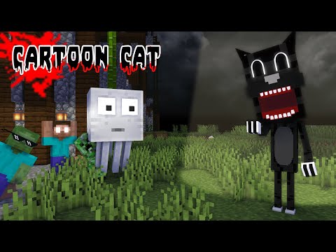 CARTOON CAT CHALLENGE - Horror Minecraft Animation