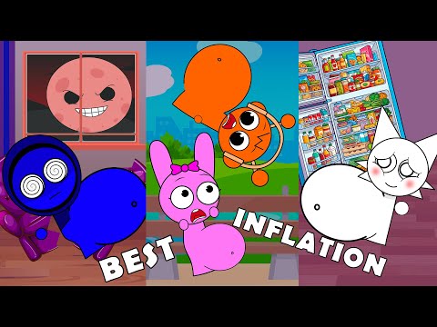 The Best Compilation Part 3 | Sprunki Blueberry Inflation Collection Funny Studio 🫐🎈🤣