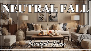 The Best Neutral Fall Decor Selections | Cozy & Stylish Living Room Ideas