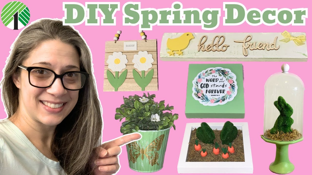 DIY Spring Decor | Dollar Tree DIY Home Decor | Spring Crafts