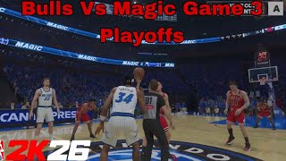 Bulls Vs Magic Playoffs Game 3 NBA2K26 Full Game Ft Volt 
