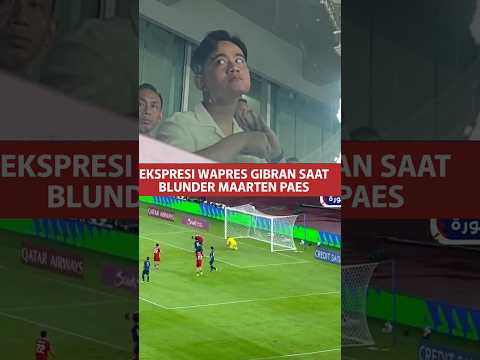 Ekspresi gibran nonton timnas!! Lirikan yang penuh arti #timansday #gibran #timnasindonesia