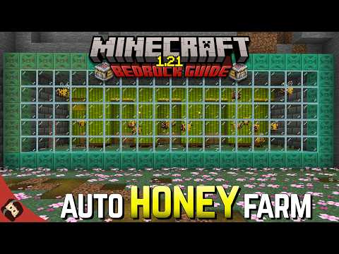 AUTOMATIC HONEY BLOCK FARM USING AUTOCRAFTER | Minecraft Bedrock Guide 1.21 EP18