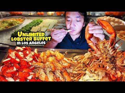 All You Can Eat LOBSTER, KING CRAB & Japanese A5 STEAK Buffet in DOWNTOWN Los Angeles