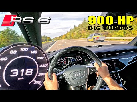 900HP AUDI RS6 C8 @lceperformance is FAST and LOUD on the UNLIMITED AUTOBAHN!