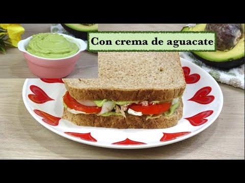 SANDWICH SALUDABLE 100% Con Crema de AGUACATE 🥑