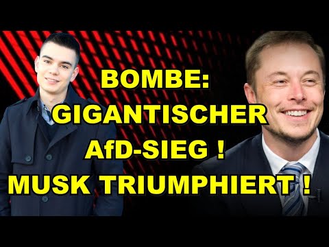 Unfassbarer AfD-SIEG! Musk TRIUMPHIERT!