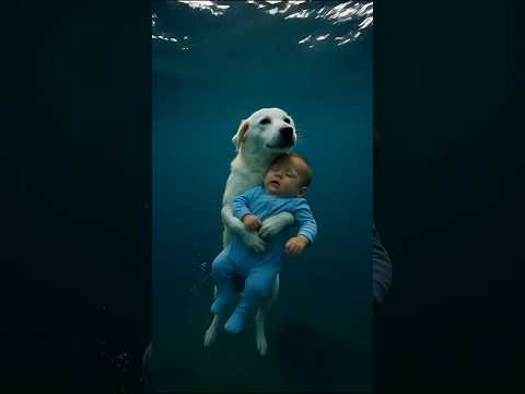🐕Dog Loyal To Jesus Saves baby from Sea ⛵ #shorts #viralvideo #ai
