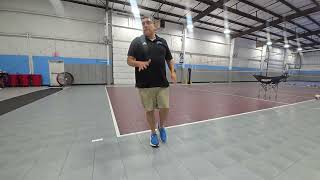 C. Luis Diaz. Practicng my own serves after team practice 😀  I need tons more practice 🤣