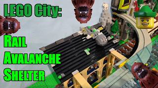 LEGO City - Rail Avalanche Shelter MOC 🚆🪨🏹