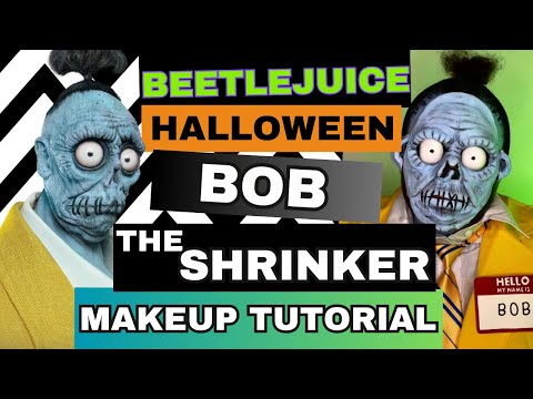 Bob The Shrinker SFX Makeup Tutorial #BEETLEJUICE #HalloweenMakeupLook #BeetlejuiceBeetlejuice