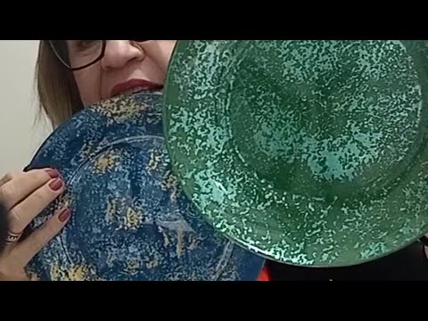 DIY Como Decorar Prato de Vidro com pintura reversa