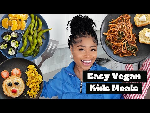 WHAT MY KID EATS IN A DAY | 100% vegan quick meals 🌱