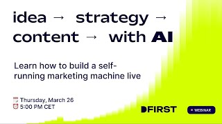 Live Demo: idea → strategy → creative content