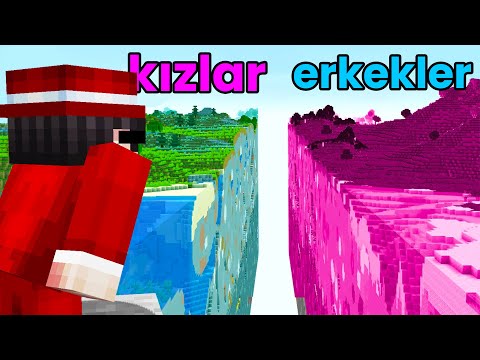 Neden Kızların Oynadığı Minecraft Sunucusunda Dünyayı İkiye Böldüm?