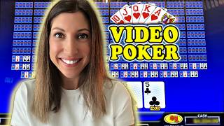 100 PLAY VIDEO POKER SAVED MY BANKROLL 😮 🤑 and SLAMMIN' MULTIPLIERS VIDEO POKER