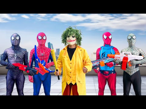 TEAM SPIDER-MAN vs BAD GUY TEAM || Who Is THE REAL SUPERHERO ...?? ( Funny , Action... )