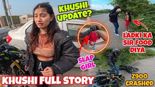 Where is Khushi? - Idiot🤡 Ladki kai sath panga ho gya😱 || Superbike Cr@sh ho gai😭 #z900 #superbike