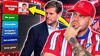 TIER LIST MERCADO ATLÉTICO DE MADRID | ¿QUÉ NOTA LE PONGO AL TRABAJO DE MATEU ALEMANY?