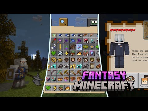 Cách Cài Addon Fantasy Minecraft V3 Có Hệ Thống Nhiệm Vụ Và Đánh Boss Giống Pc Cho Minecraft Pe 1.21