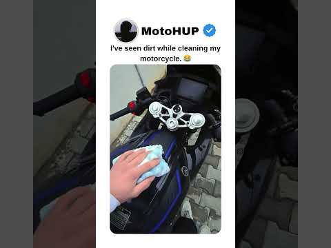 I've seen dirt while cleaning my motorcycle. 😂