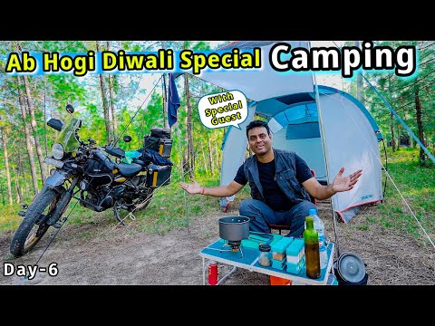 Winter Group Camping Setup Ready for Night Camping | Camping in India | #ridingwithpeace