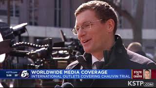 KSTP Twin Cities report on coverage of the Derek Chauvin trial in Minneapolis / 8 March 2021