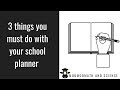 Effective Use of School Planners