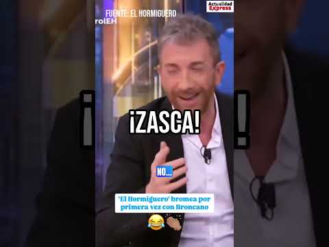 Te lo quitó Broncano... 🐜 #elhormiguero #pablomotos #broncano #Televisión #Polémica #Viral