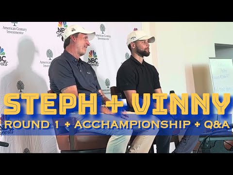 STEPH CURRY + Vinny Del Negro post-Round 1 American Century Championship (Fri 7/11/2025)