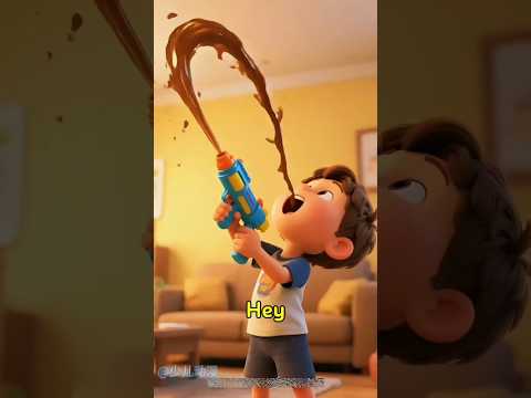 I filled the water gun with Coke and sprayed it. 🤣