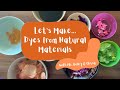 Natural Pigments and Dye Extraction