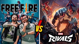 RANKEDS de MARVEL RIVALS con los casters del FREE FIRE.