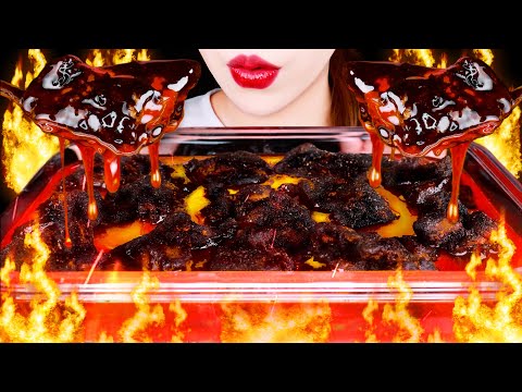 ASMR *LAVA* HOW TO MAKE LAVA RECIPE EATING SOUNDS MUKBANG 용암 만들기 레시피 먹방 咀嚼音