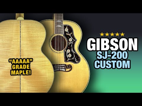 Highest Grade Maple (AAAAA) on a Custom Gibson SJ-200!