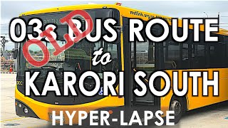 OLD 03S Bus Route From Courtenay Place to Karori South, Wellington - Timelapse