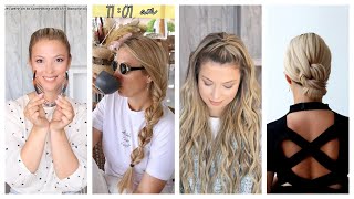 3-min hairstyles for when you’re already late 😩⏰