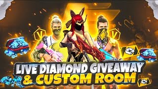🔴LIVE: Free Fire Diamond Giveaway | Win Free Diamonds Now | Garena Free Fire Live Event