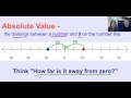 Exploring Absolute Value Concepts