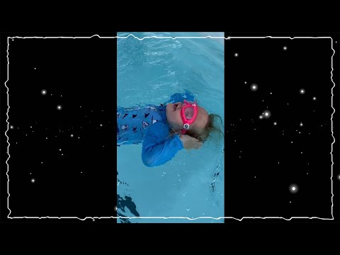 NiKO LEARNS to FLOAT!! Swimming all by himself in the backyard hot tub! #shorts