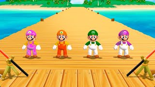 Princesses vs. The POWER COUPLE! | Mario Party 9 Minigame Battle
