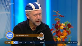 Vladimír Komárek popřál otužilecké Dobré ráno