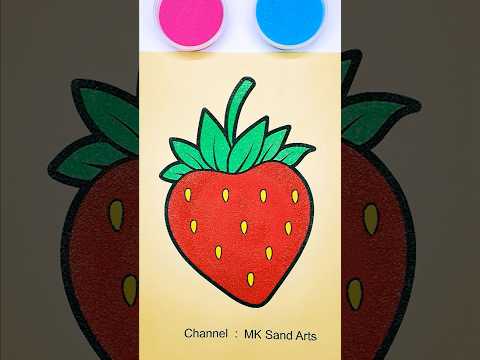 🍓Strawberry🥰#asmr #strawberry #satisfying #sandasmr #relaxing #art #sandart